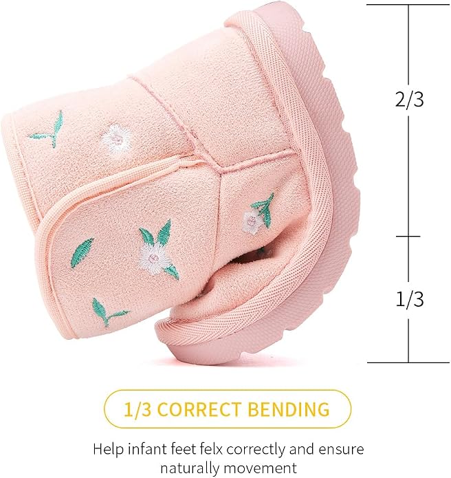 BMCiTYBM Girls Boys Snow Boots Warm Winter Fur Lined Baby Shoes - Image 3