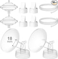 Breast Pump Accessories Kit - 18mm Flange Set Compatible by GOTOCUT