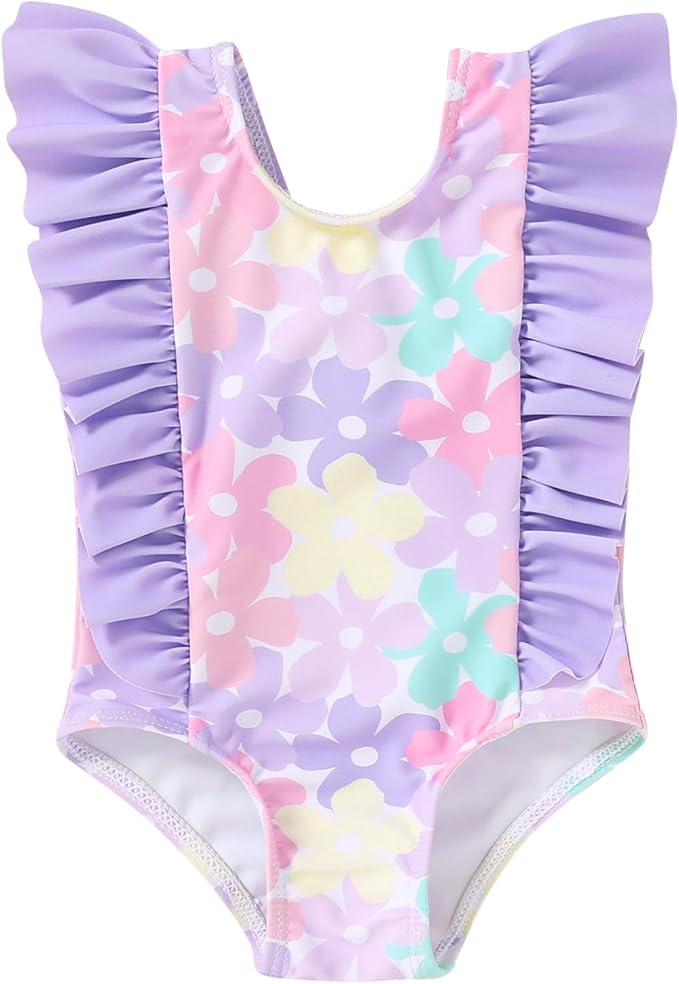 Newborn Baby Girl Ruffle Swimsuit Infant Toddler One Piece Floral Bikini Beach by MAMAMI