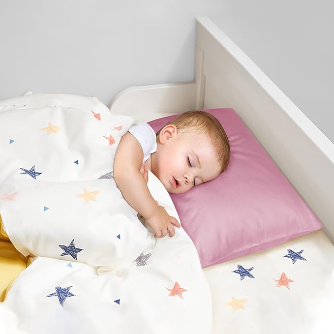 Organic Cotton Toddler Pillowcase 2 Pack, 14 x 20 Travel Pillow Case Cover - Image 7