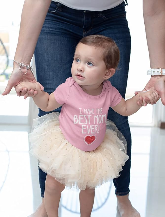 Tstars I Have the Best Mom Ever Baby Bodysuit Newborn Outfit Gift - Image 3