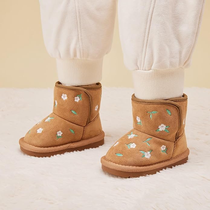 BMCiTYBM Girls Boys Snow Boots Warm Winter Fur Lined Baby Shoes - Image 2