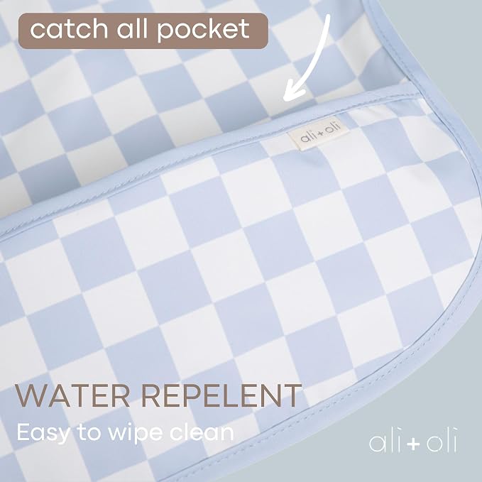 Ali+Oli Smock Bibs for Babies, BPA-Free Oeko-Tex Certified, Waterproof Baby - Image 5