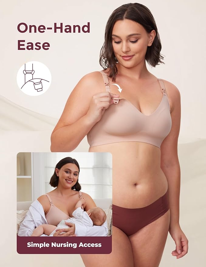 Momcozy Nursing Bras for Breastfeeding, YN21 Seamless Ultra Comfort Maternity - Image 7