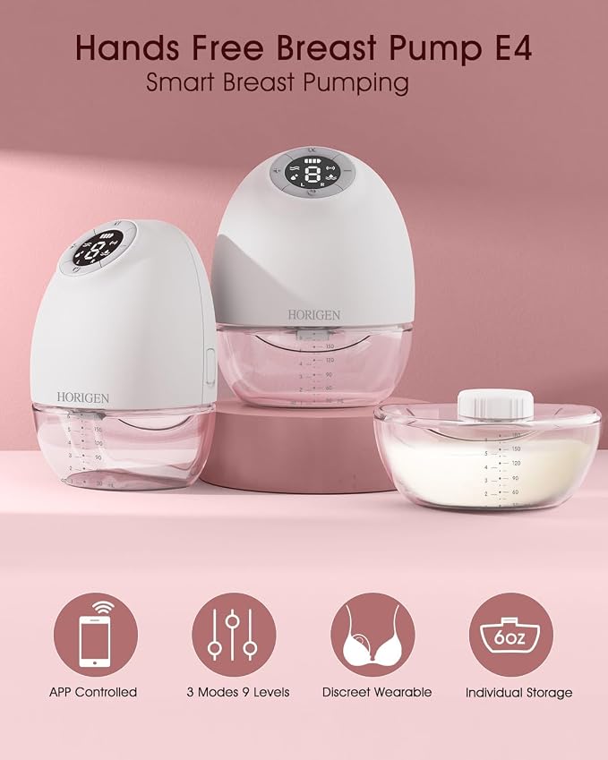 Wearable Breast Pump with APP Control, 3 Modes and 9 Levels Wireless - Image 2