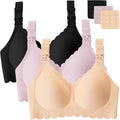 Gailife 3 Pack Nursing Bras for Breastfeeding Seamless Wireless Maternity Bras by Gailife