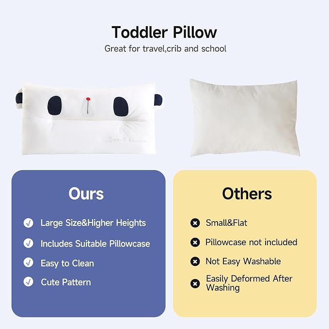 Choc chick Toddler Pillow, 20X12Inches Machine Washable Soft Hypoallergenic - Image 5