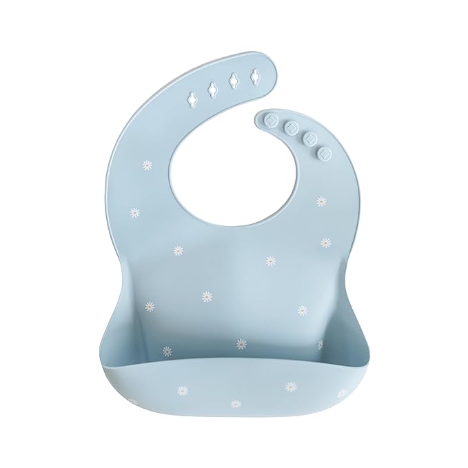mushie Silicone Baby Bib | Adjustable Fit Waterproof Bibs by mushie