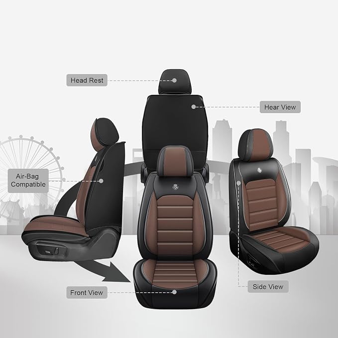 JOJ Fit for Toyota Highlander 2001-2022 Seat Covers, 7 Seat Car Seat Cover - Image 4