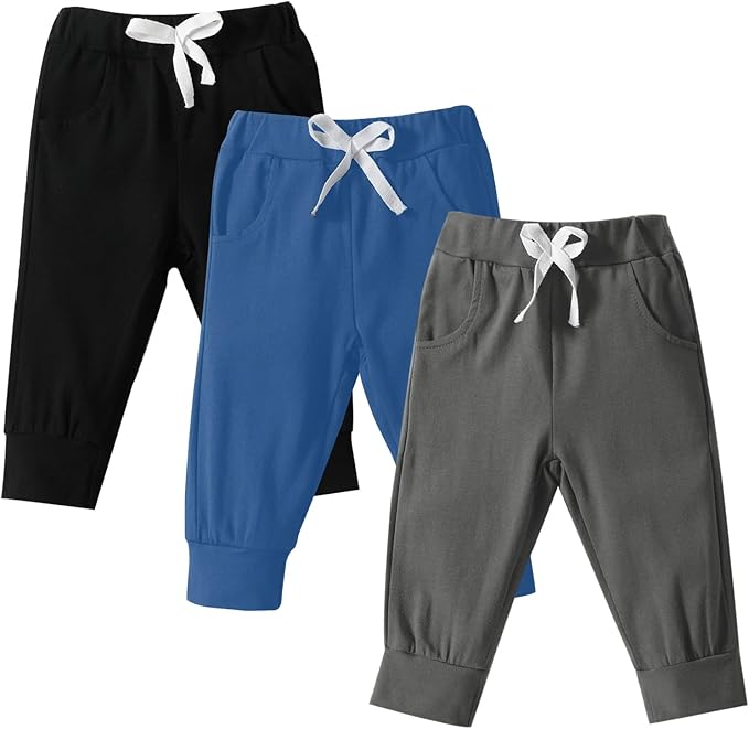 DREAM BUS Pack of 3 Toddler Jogger Pants by DreamBus