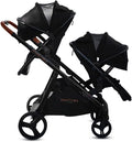 Venice Child Midnight Ventura Single to Double Sit-and-Stand Stroller & 2nd by Venice+Child