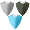 Adult Absorbent Drool Bandana Bibs, Large Soft Bibs Set by Baby+Noah