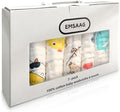 Muslin Baby Washcloths Pack of 7-Gift Boxed Mixed Patten, Absorbent Baby Bath by Unknown