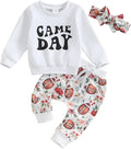 3Pcs Baby Girl Outfits Daisy Sweatshirt + Pants + Headband Infant Fall Winter by CIYCUIT
