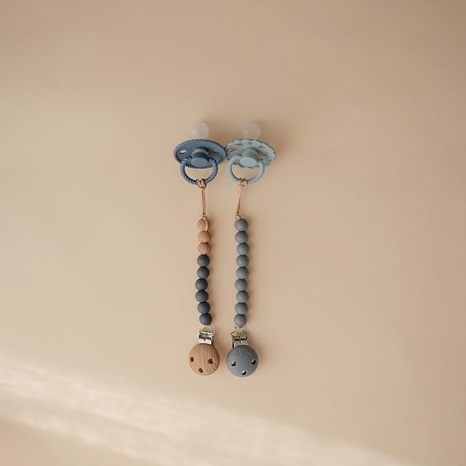 mushie 100% Silicone Baby Pacifier Clip BPA Free | Eva - Image 2