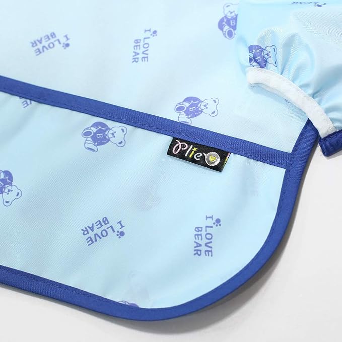 Long Sleeve Waterproof Bib for Toddlers – Feeding Smock for Baby Mealtime - Image 2