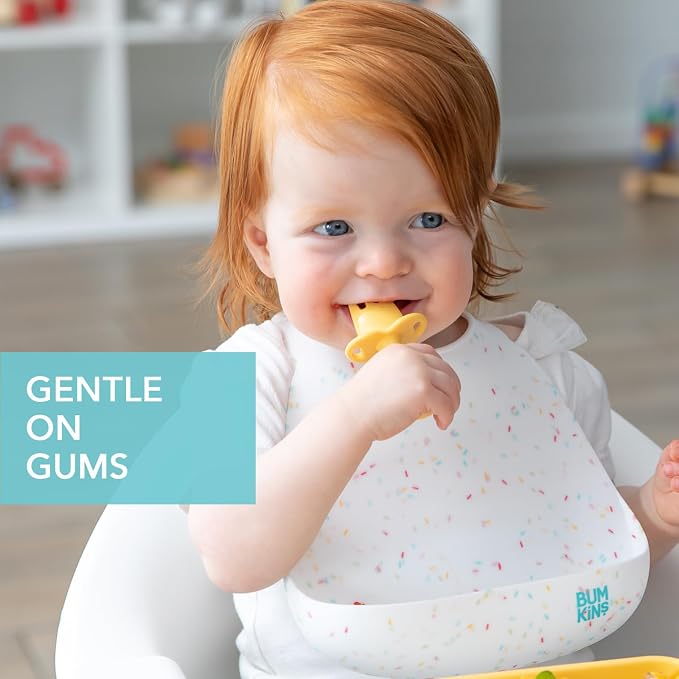 Bumkins Baby Utensils Set, Chewtensils Silicone Spoons - Image 2