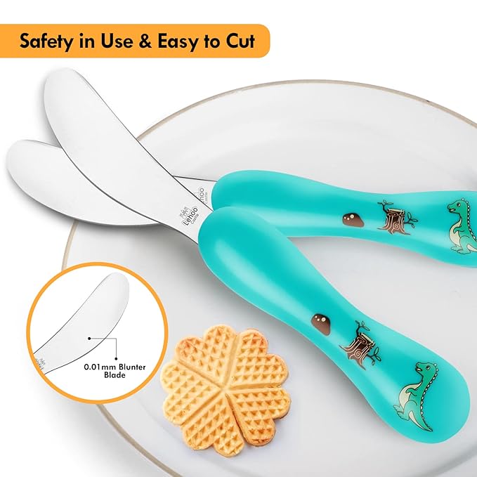 Lehoo Castle 6 Pieces Toddler Utensils, Kids Silverware - Image 3
