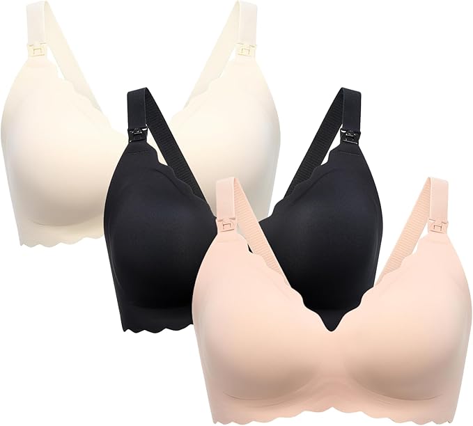 Momcozy Nursing Bras for Breastfeeding, Seamless Pregnancy Maternity Bra by Momcozy