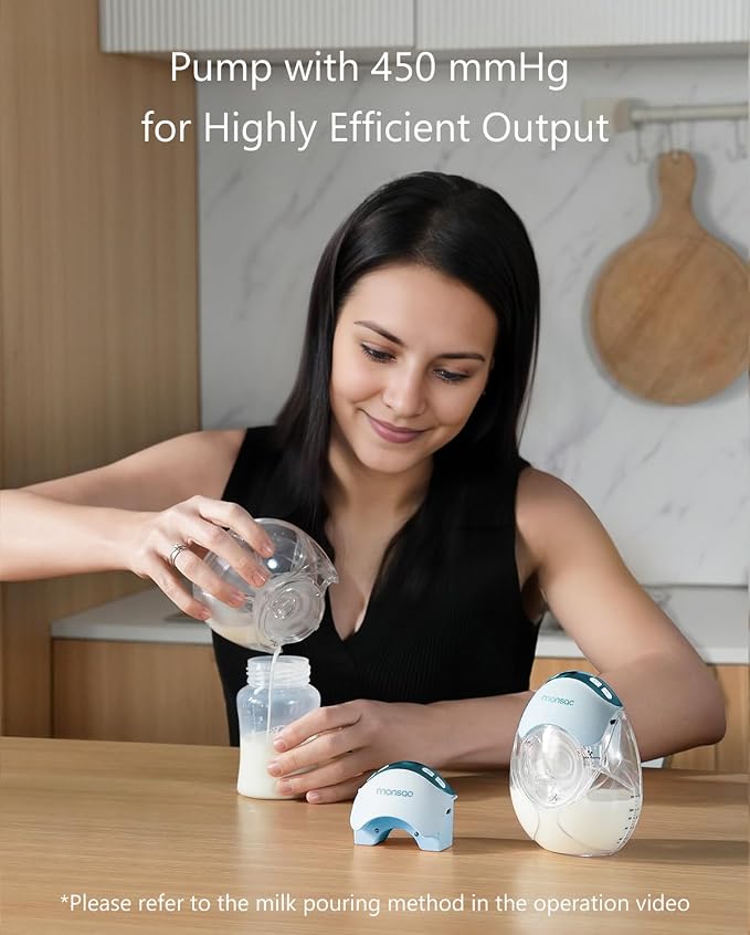 Wearable Breastfeeding Pump, Breast Pump Hands Free - Image 4