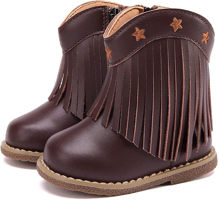 BMCiTYBM Baby Cowboy Cowgirl Boots Infant Western Shoes Boys Girls Round Toe by BMCiTYBM