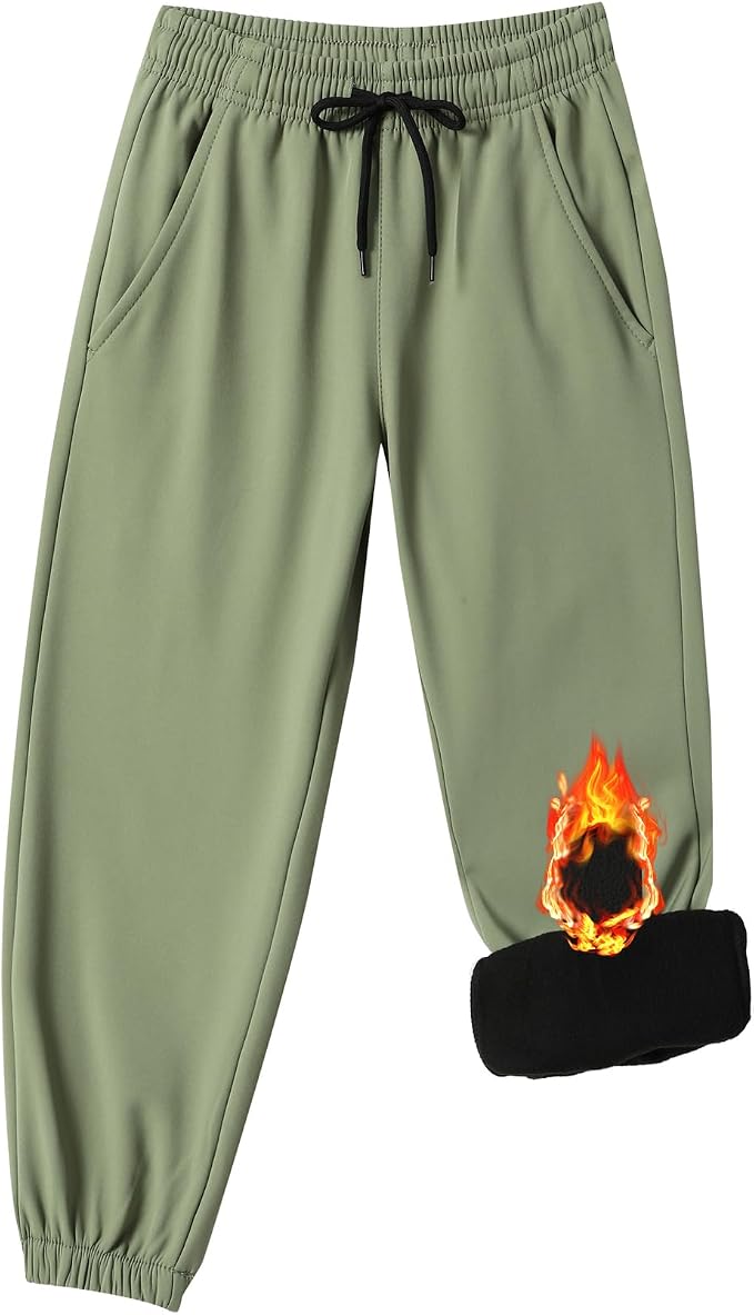 Toddler Fleece Lined Warm Joggers - Image 2