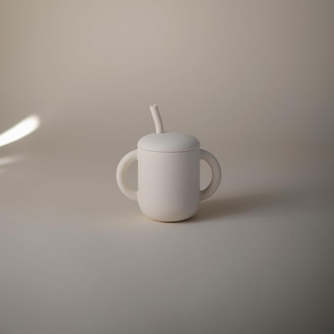 mushie 100% Silicone Training Cup & Straw - Image 3