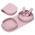 Silicone Foldable Novelty Dinner Plates, Baby Plates Travel Essential by YAHAA