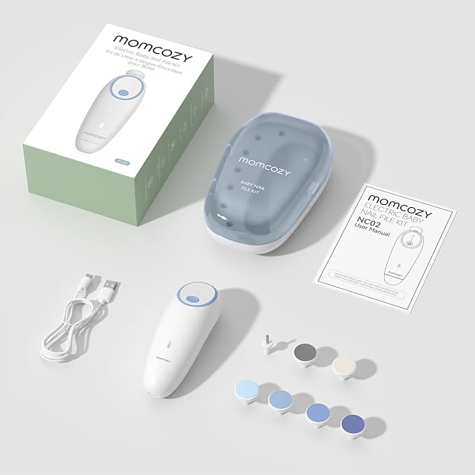 Momcozy Baby Nail File Electric, Gentle Baby Nail Trimmer Electric, Baby Nail - Image 6
