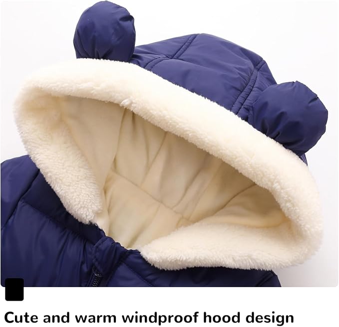 Newborn Baby Snowsuit Cute Boy Clothes Toddler Girl Snow Suits Jacket - Image 3
