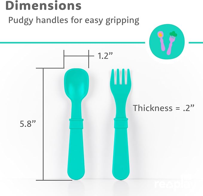 Re-Play Toddler Forks and Spoons Set - Image 8