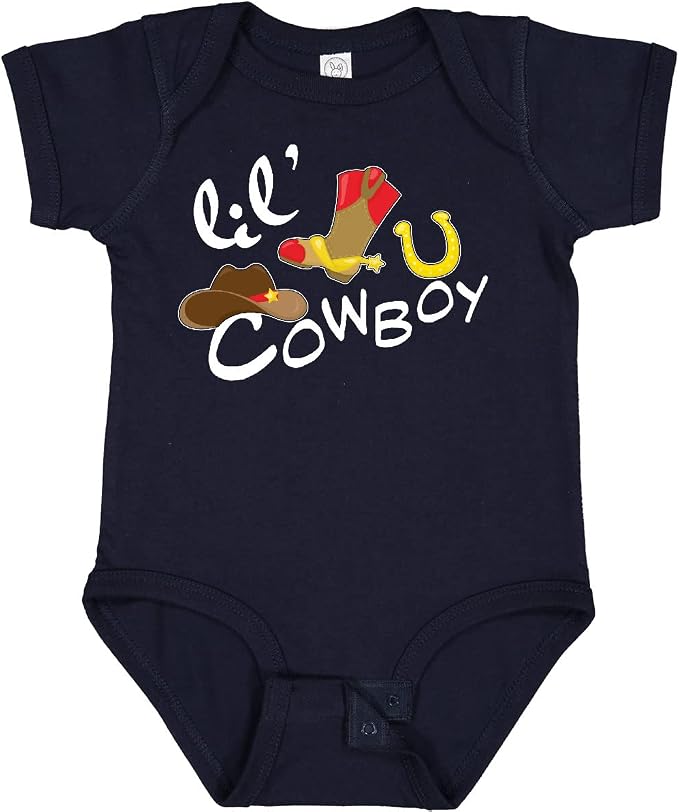 inktastic Lil' Cowboy Baby Bodysuit by Inktastic