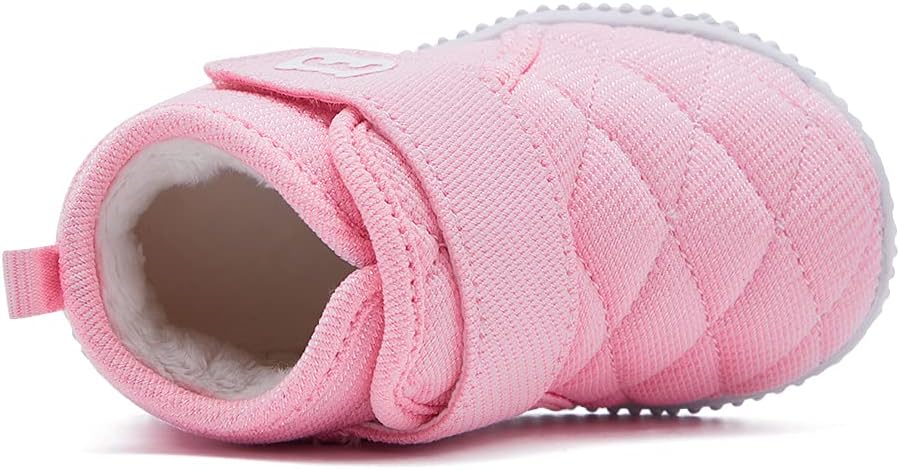 BMCiTYBM Toddler Baby Winter Snow Boots Boy Girl Faux Fur Warm Non Slip First - Image 5
