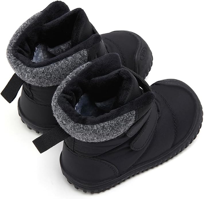 BMCiTYBM Toddler Baby Winter Snow Boots Boy Girl Faux Fur Warm Non Slip First - Image 5