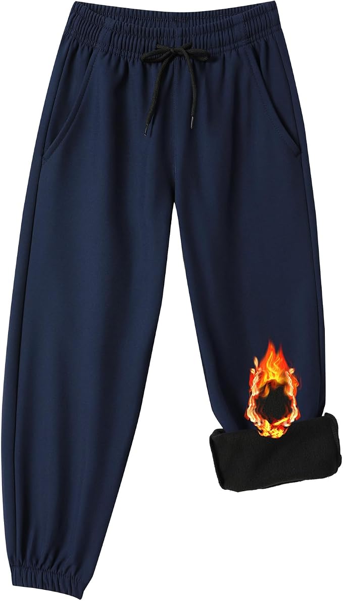 Toddler Fleece Lined Warm Joggers - Image 2