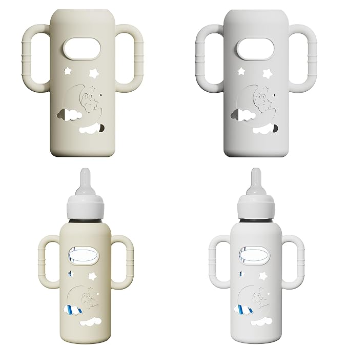 2 Pack Silicone Sleeves for Dr Brown's Glass Bottles, Drop Protection Bottle by AYHIT