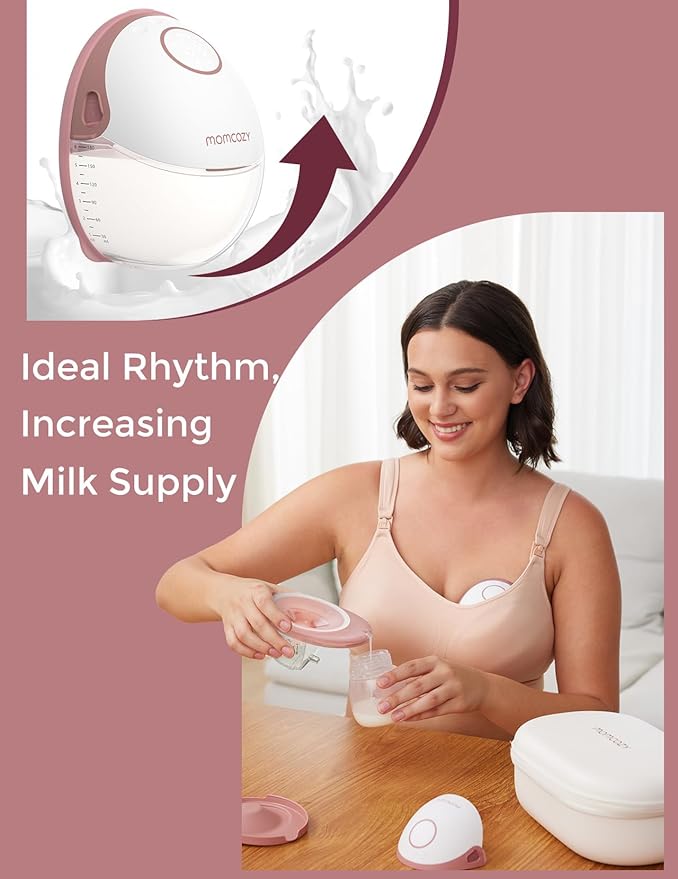 Momcozy Breast Pump Hands Free Mobile Style | M6, Wearable Breastfeeding Pump - Image 4