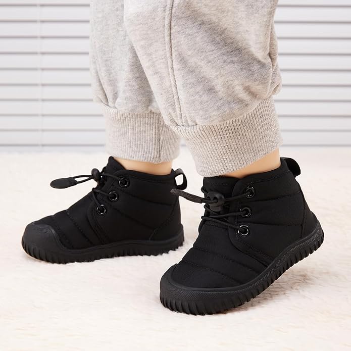 BMCiTYBM Toddler Baby Winter Snow Boots Boy Girl Faux Fur Warm Non Slip First - Image 2