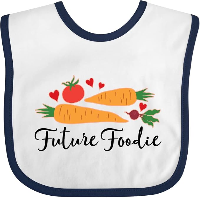 inktastic Future Foodie Cute Vegetable Baby Bib by Inktastic