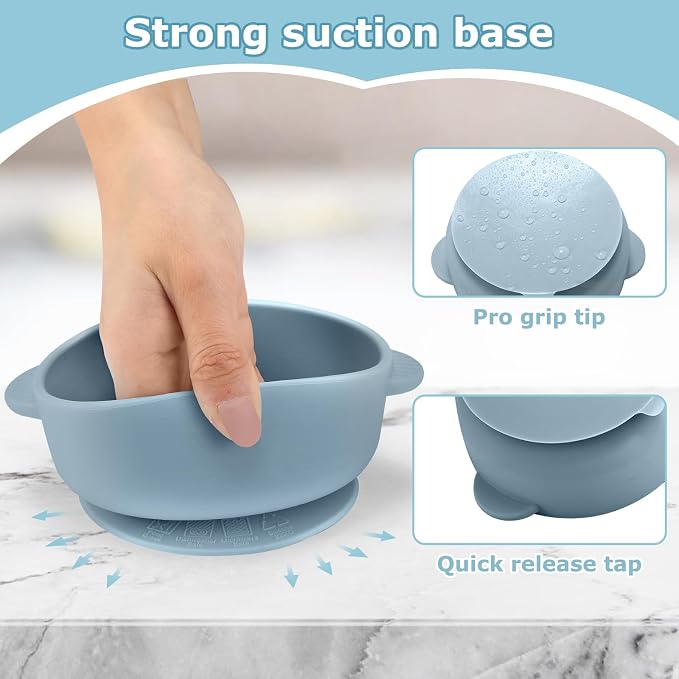 2 Pack Stainless Steel Baby Bowls - Image 5