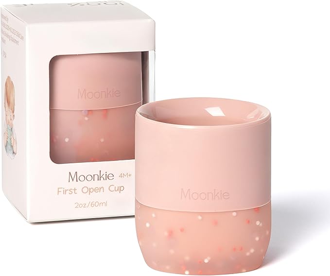 Moonkie Silicone Baby Cup 4 Months+ | Tiny Open Training Cup by Moonkie