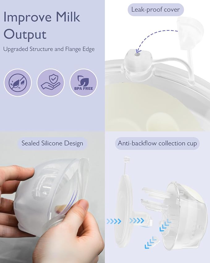 Breast Pump Hands Free K3 Updated, Wearable Breastfeeding Pump - Image 4