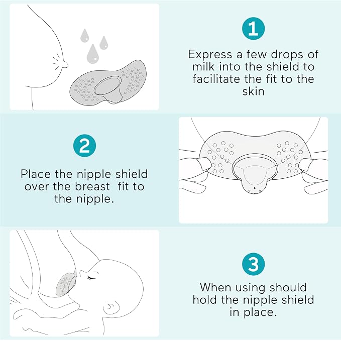 Paruu Contact Nipple Shields, Butterfly Breastfeeding Nipple Shields - Image 7