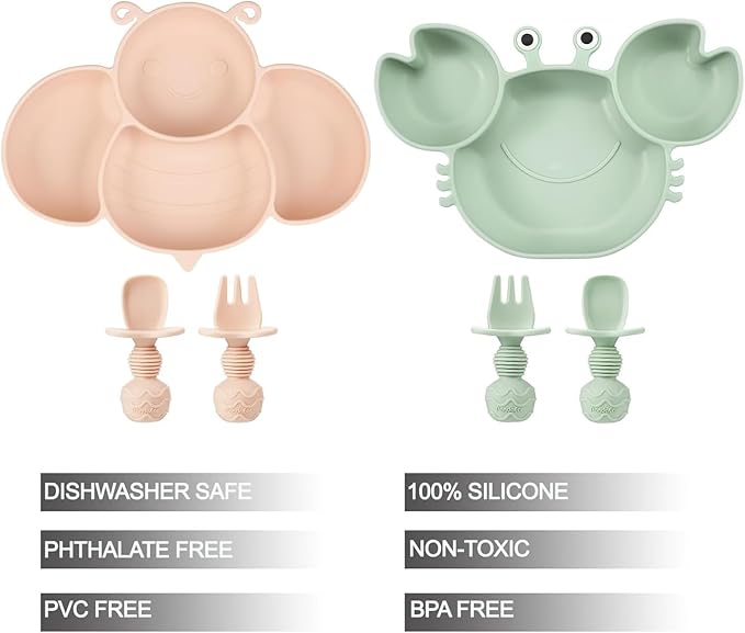 PandaEar 2 Pack Silicone Suction Plates - Image 2