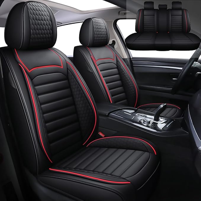 Leather Car Seat Covers for Toyota Corolla 2006-2024, Car Seat Covers Full Set by BLAWIWAL