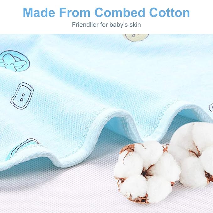 Premium Soft Cotton Baby Swaddle Blankets, Unisex Baby Blanket Wrap - Image 6