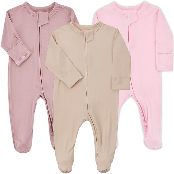 Aablexema Baby Zipper Pajamas Bamboo Rayon by Aablexema