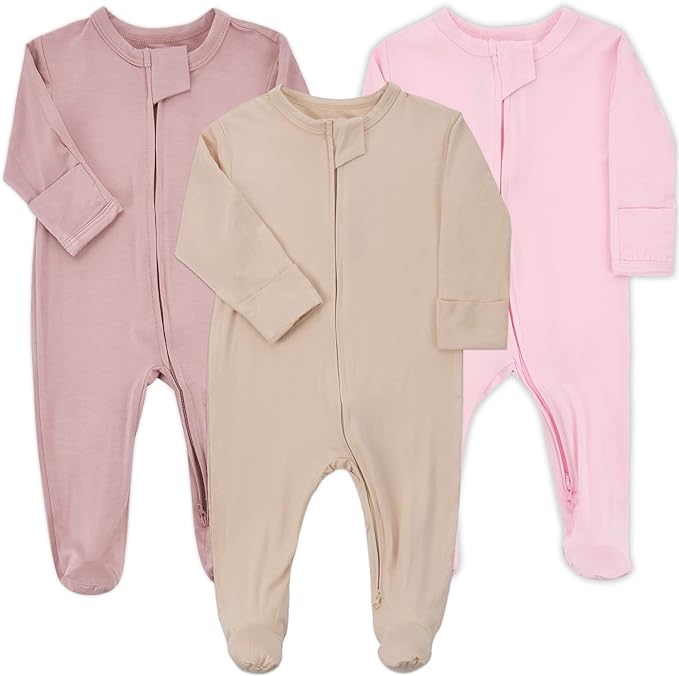 Aablexema Baby Zipper Pajamas Bamboo Rayon by Aablexema