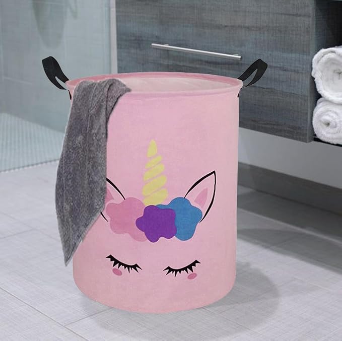Round Laundry Hamper Storage Basket Laundry Organizer Hamper Storage Bins - Image 6