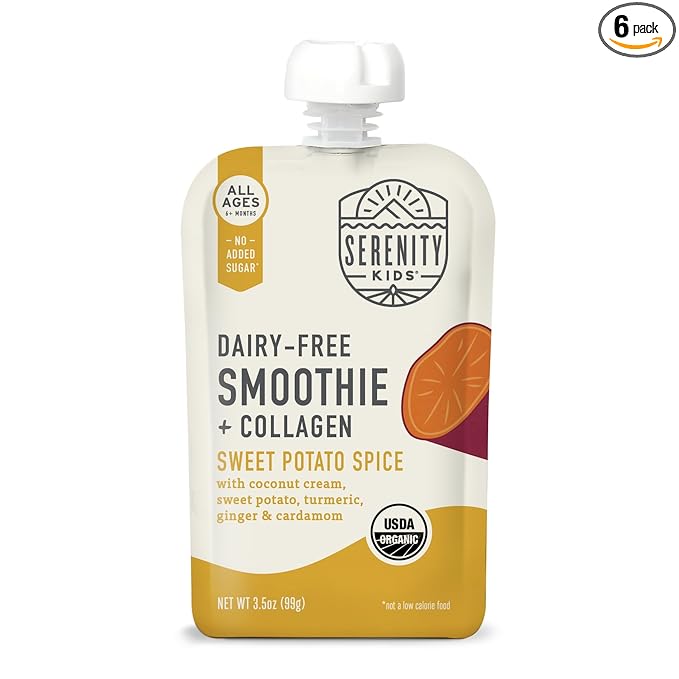 Serenity Kids 6+ Months Dairy-Free Smoothie Baby Food Pouches by SerenityKids
